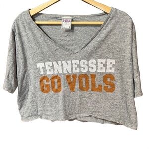 PINK Victoria’s Secret with 5th & Ocean Tennessee "Go Vols" Crop Tee Size Small